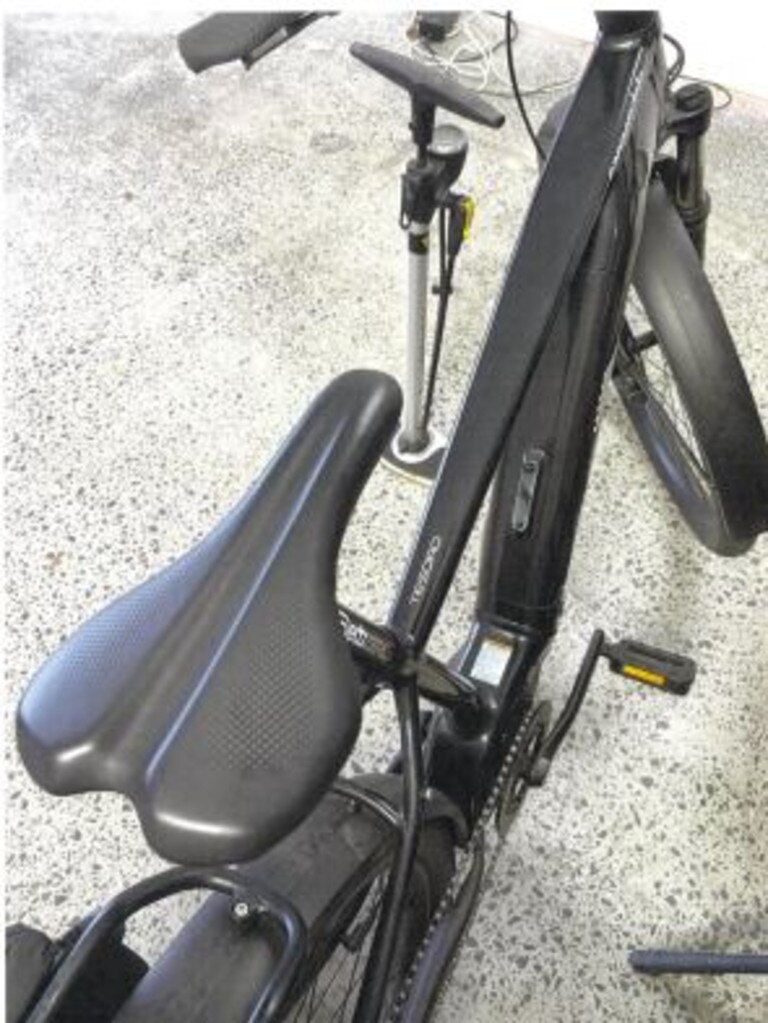 He fell from his e-bike and slammed into the fencing of the Harbour Bridge. Picture: Supplied