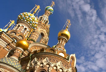 Golden age ... St Petersburg's majestic Church on the Spilled Blood. Picture: Ewan Bell