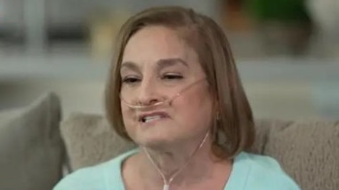 Mary Lou Retton frequently uses an oxygen cannula to help her breathe following battles with Covid and pneumonia. TODAY/NBC