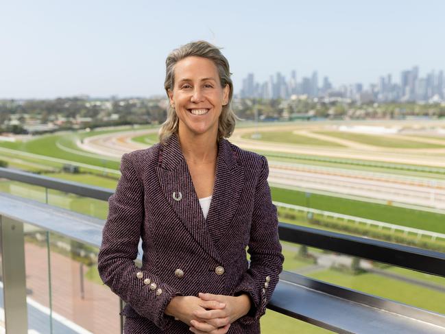 New VRC CEO Kylie Rogers for a VWeekend cover story at Flemington. Picture: Jason Edwards