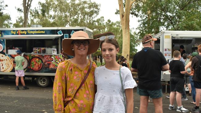 Helen and Hannah Dillon at the Great Australian Bites Australia Day event 2023. Picture: Chloe Cufflin.