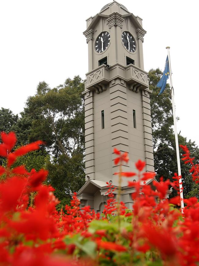 The Ringwood Clock Tower has stopped chiming. Picture: Stuart Milligan