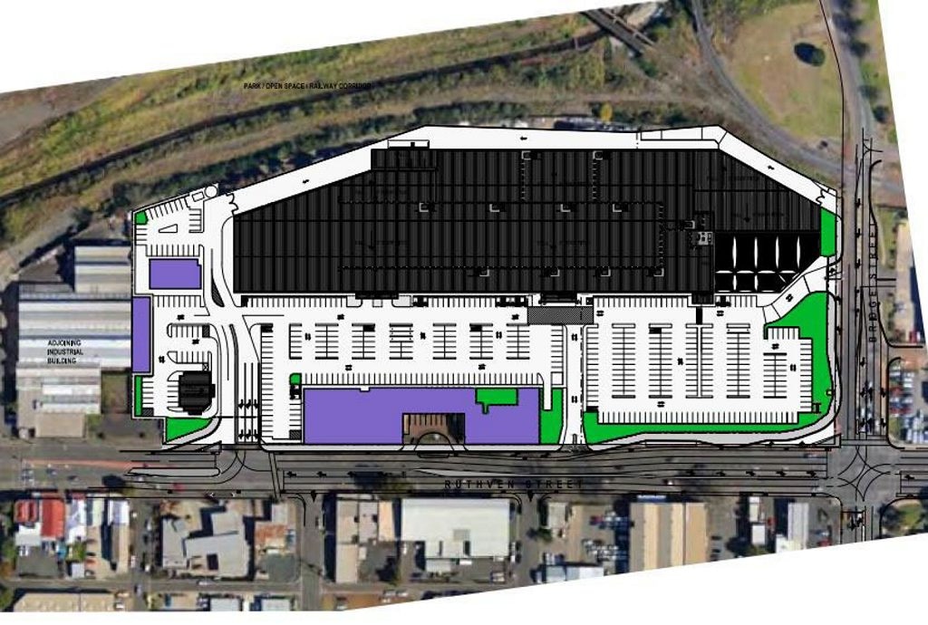 Floor plan for the second Bunnings in Toowoomba.