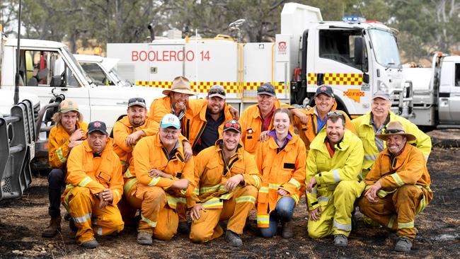 The Mid North firefighters left Port Augusta at 6am and arrived at Brukunga within a few hours. Picture: Tricia Watkinson