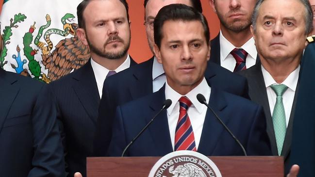 Mexican President Enrique Pena Nieto in Mexico City last week. Picture: AFP