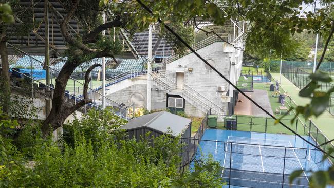 The old White City tennis centre as of June 2020. Picture: AAP/Matthew Vasilescu