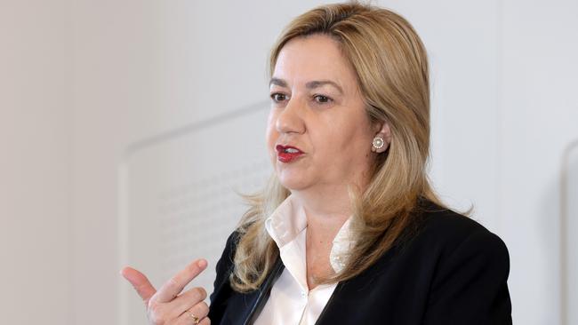 Annastacia Palaszczuk Premier of Queensland, at a press conference, Brisbane City, 18th September 2023 – Photo Steve Pohlner