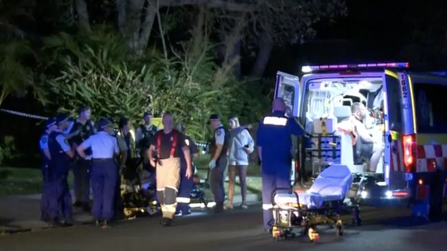 A man was rushed to hospital with ‘severe burns’. Picture: 7News