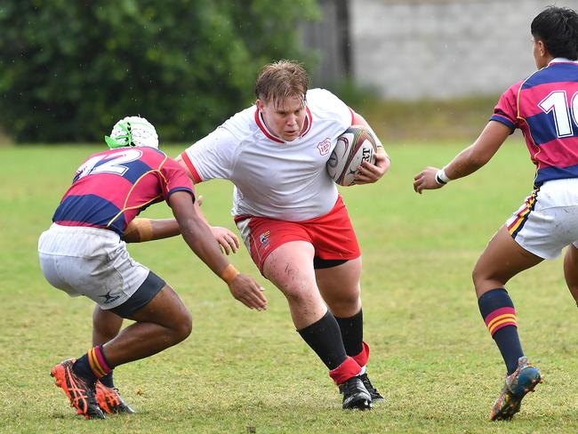 Ipswich player Jared Beazley First XV GPS game between Ipswich and BSHS Saturday August 13, 2022. Picture, John Gass
