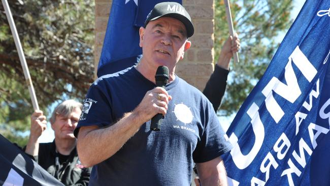 CFMEU leader Christy Cain. Picture: AAP