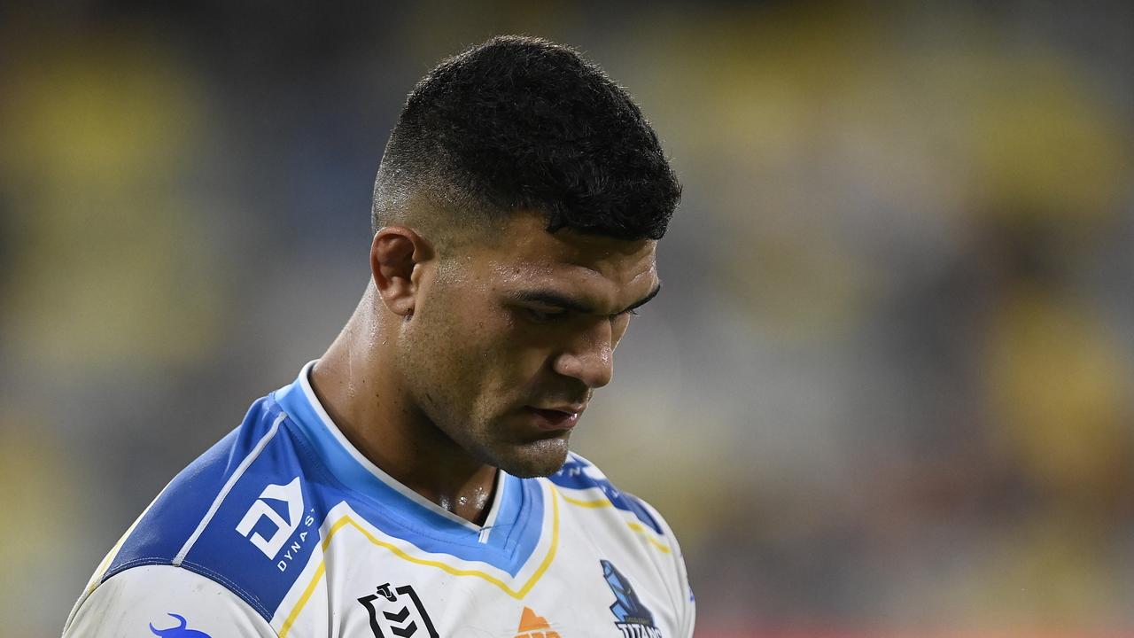 David Fifita had a rough game at centre (Photo by Ian Hitchcock/Getty Images)
