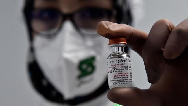 Chinese-developed Sinovac (CoronaVac) Covid-19 vaccine (Photo by RYAD KRAMDI / AFP)