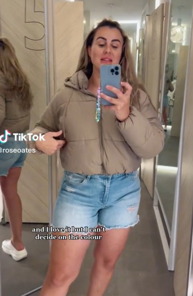 Shoppers are excited over Target puffer jacket. Picture: TikTok