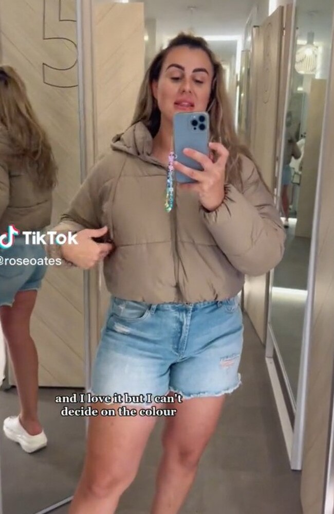 Shoppers are excited over Target puffer jacket. Picture: TikTok