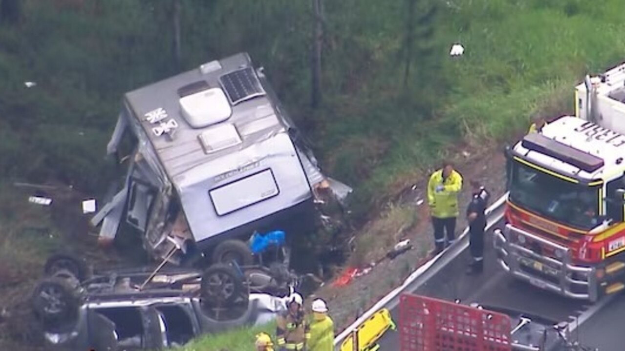 Man dead, woman fighting for life after crash into creek on Bruce Hwy