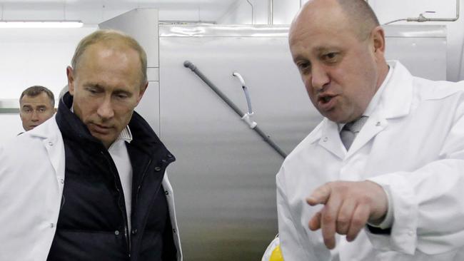 Vladimir Putin and Wagner leader Yevgeny Prigozhin in 2010.