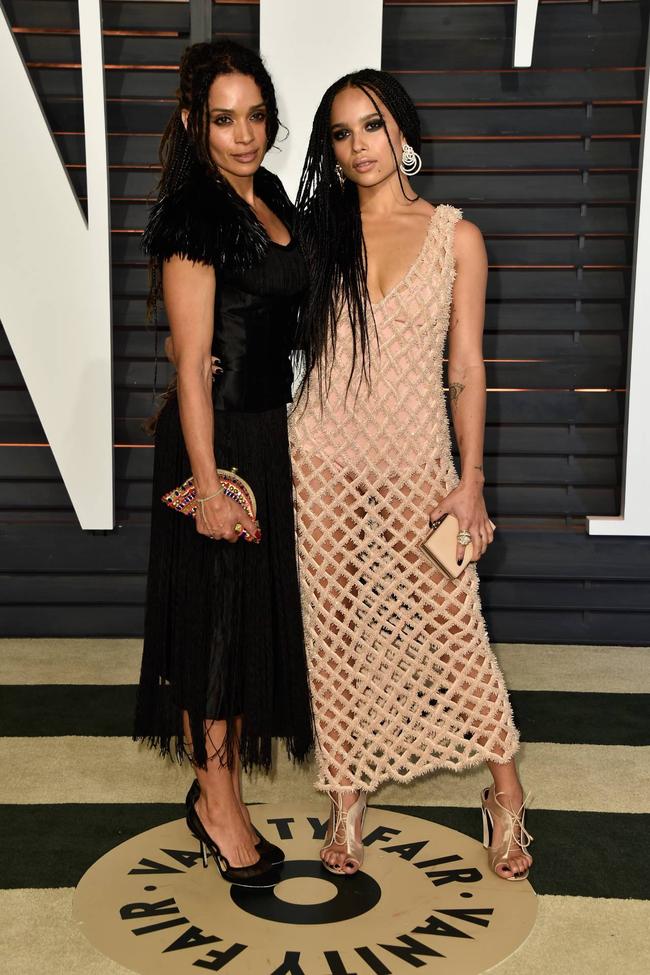 Lisa Bonet and Zoë KravitzMany have commented on the likeness in appearance between Lisa Bonet and her daughter, Zoë Kravitz; this outing at the 2015 Vanity Fair Oscars Party was proof.