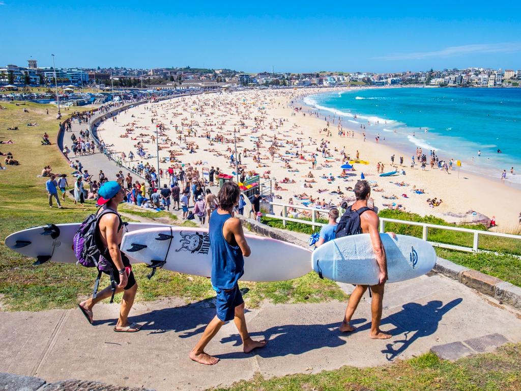 Bondi Beach came equal fourth with Hyams Beach.