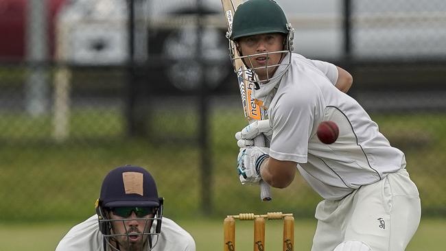 Blake Nikolic batting for Box Hill against Brighton in the 2020-21 campaign. Picture: Valeriu Campan