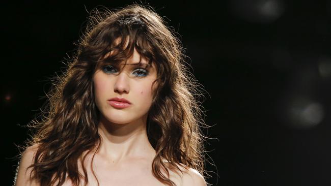 Aleyna Fitzgerald walks for the Tadashi Shoji show during New York Fashion Week. Picture: AFP Photo/Eduardo Munoz Alvarez