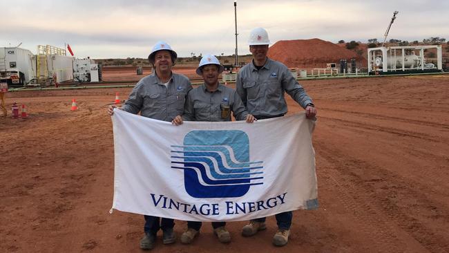 Vintage Energy's Vali well in the Cooper Basin. Picture Supplied.