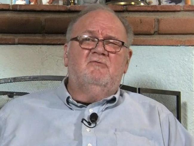 Thomas Markle interviewed Sunrise on Seven. Picture: Seven