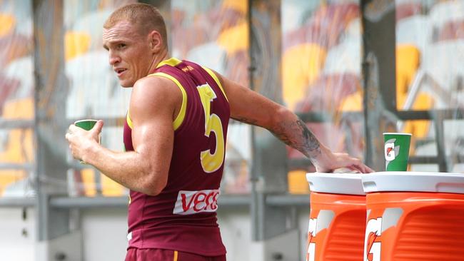 Mitch Robinson at Brisbane training. Picture: Peter Wallis