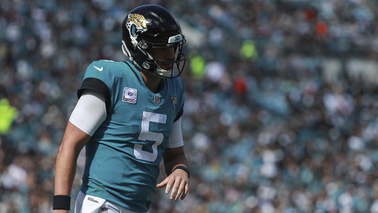 Blake Bortles was benched by Jacksonville against Houston. Photo: Scott Halleran/Getty Images/AFP