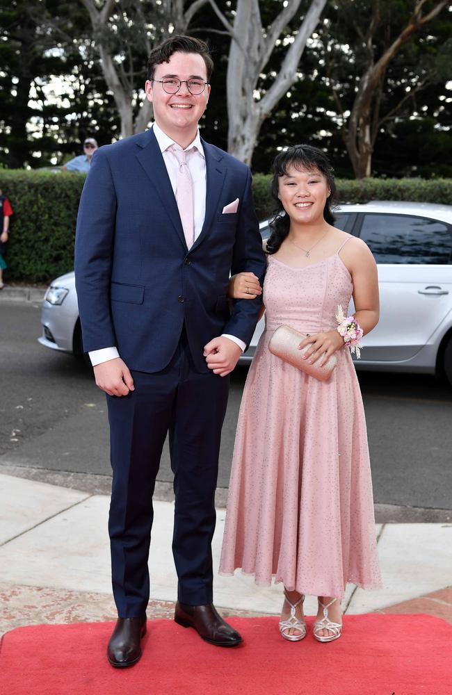 Samuel Fuelling and Katherine Tam at Centenary Heights State High School formal. Picture; Patrick Woods.