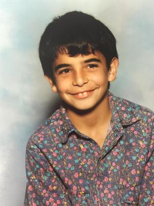 A young Adriano Zumbo was painfully shy and planned on being a truck driver. Picture: Supplied