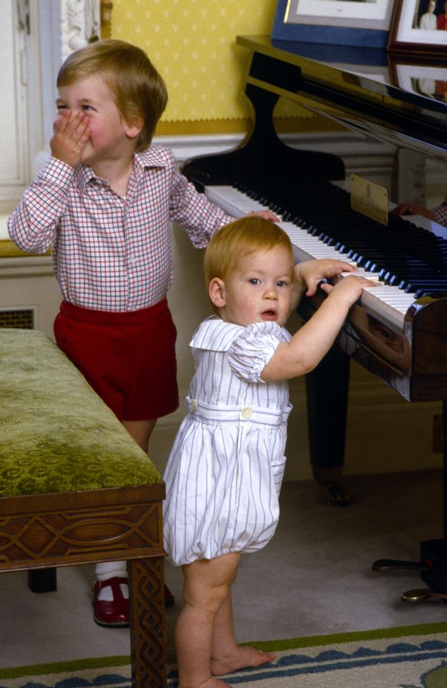 Prince William and Prince Harry at home. Picture: Tim Graham/Getty Images.