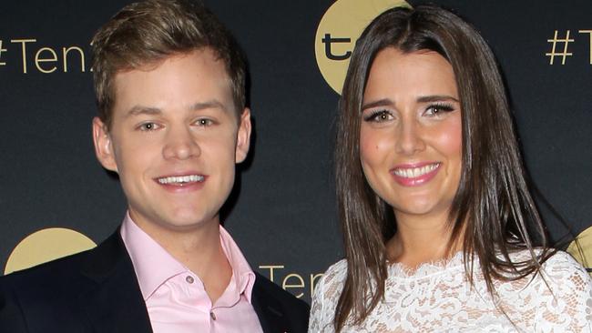 Joel Creasey and Heather Maltman at the Channel Ten Event held at The Star in Pyrmont. Picture: Christian Gilles