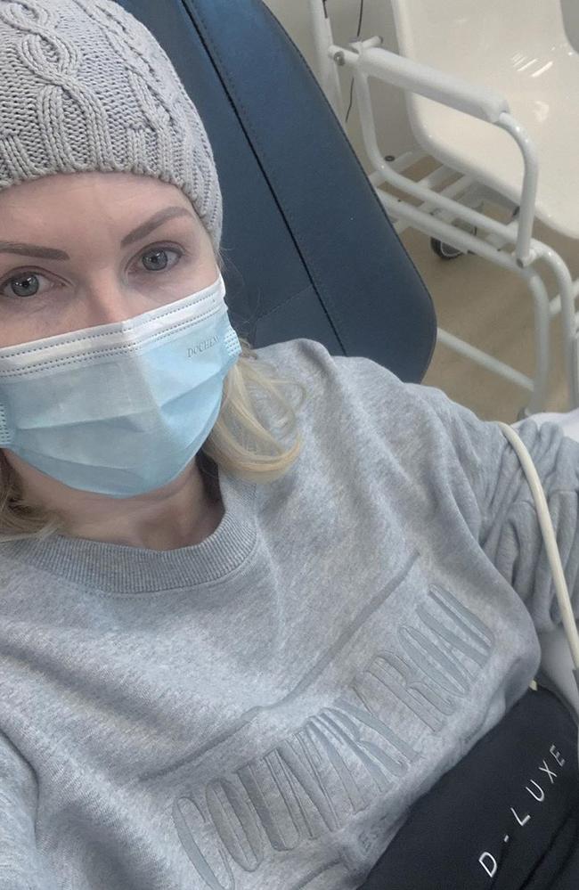 Chezzi Denyer reveals she is suffering from extreme morning sickness. Picture: Instagram.