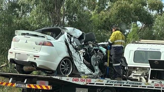 Three people were hospitalised and a car driver was in a critical condition in a crash between a vehicle and truck that closed the Bruce Highway at 2.54am at Raglan, 55km south-east of Rockhampton, crashed on the highway, in the vicinity of Fitzroy Street.