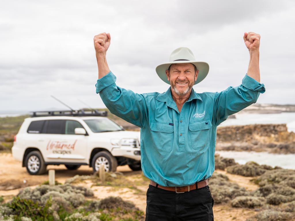 Owner/operator of Untamed Escapes, Craig Haslam near Port Lincoln Picture: SATC