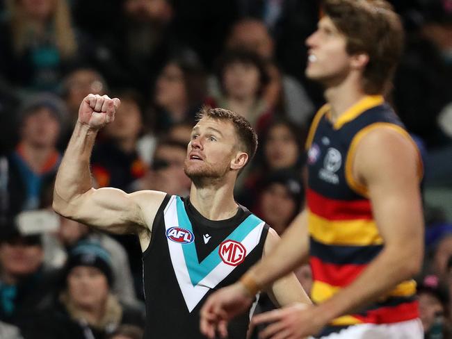 Robbie Gray has been inducted into Port Adelaide’s Hall of Fame.