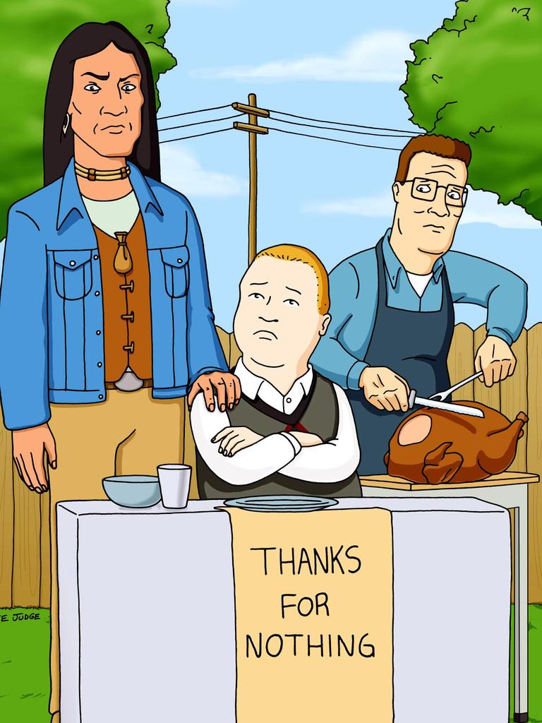 Joss voiced Native American character John Redcorn (left) on King of the Hill. Picture: Alamy