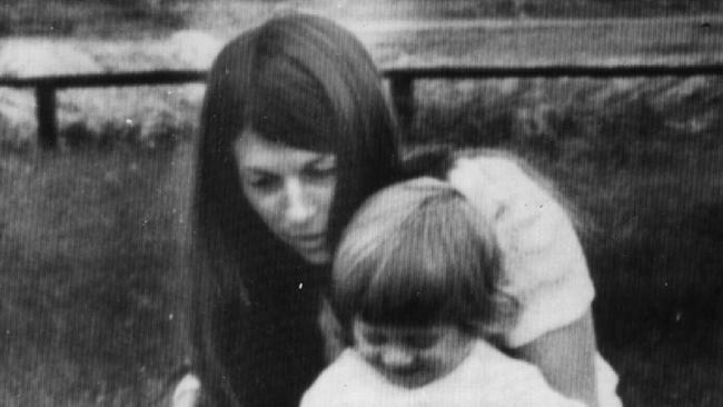 Easey Street murder victim Suzanne Armstrong in happy times with son Gregory.