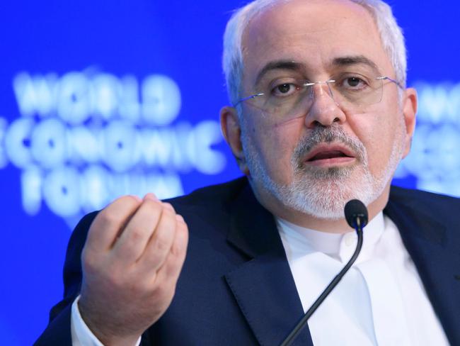 Iran’s Foreign Minister Mohammad Javad Zarif slammed Mr Trump’s comments. Picture: Fabrice Coffrini/AFP