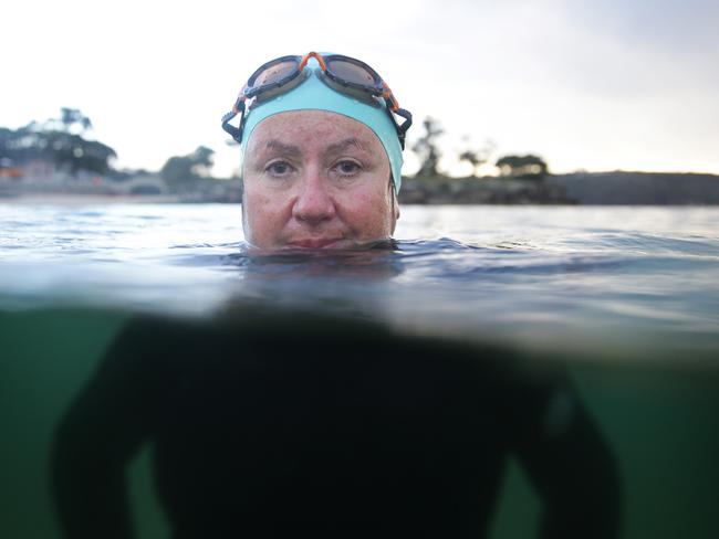 Self-proclaimed Swimming Idiot Judy Marlay enjoying her morning dip. Pictures: Adam Yip