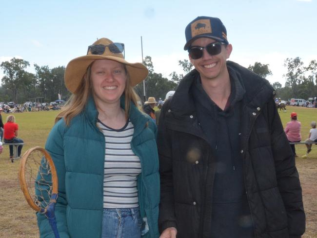 Heather and Lachie at the Australian Polocrosse Nationals tournament held in Chinchilla on June 28, 2024.