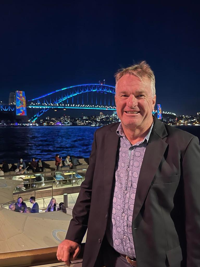 Greg Groves during the Sydney Vivid light festival 2022