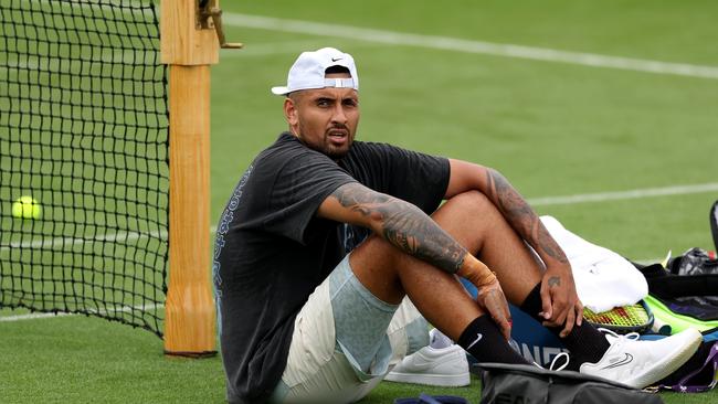 Kyrgios’ injuries almost ended his career. (Photo by Clive Brunskill/Getty Images)