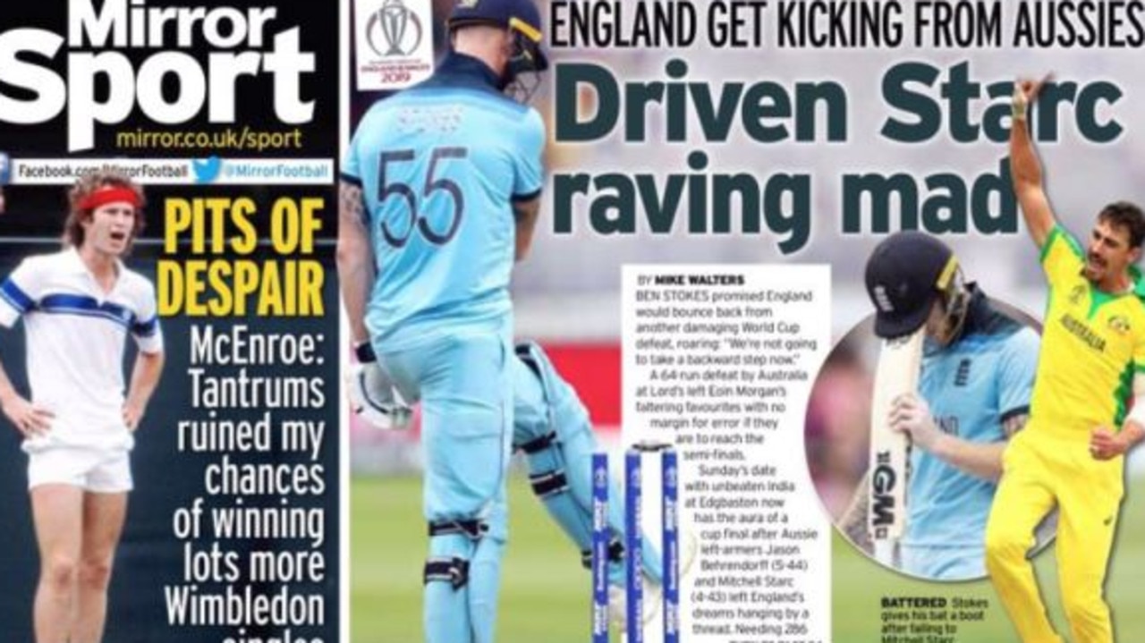 Back Page of the Mirror