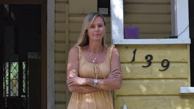 Vanessa Allport lost everything in the floods from her Woodburn home but is now preparing a class-action lawsuit against the state and federal governments. Picture: Nicholas Rupolo.