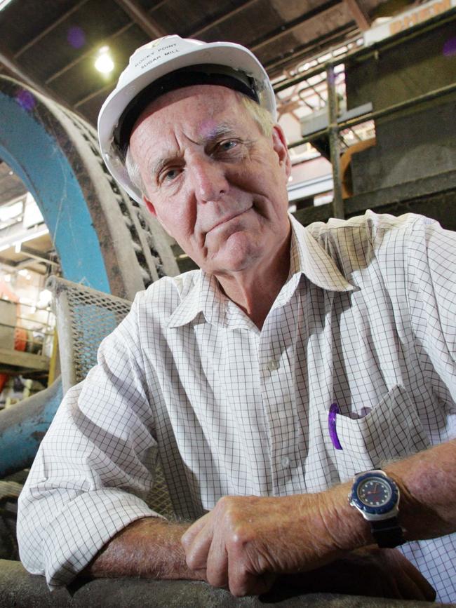 Bill Heck at the Rocky Point Sugar Mill, Woonggoolba