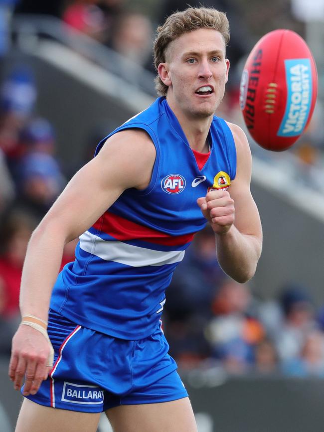 Naughton has developed into the Bulldogs’ best forward. Picture: Michael Klein