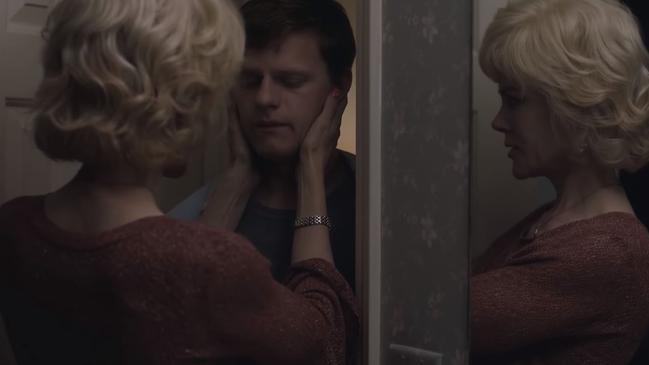 Nicole Kidman and Lucas Hedges in ‘Boy Erased’.