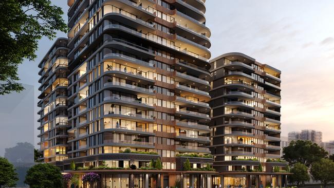 Lidcombe Central is set to have 318 apartments and a ground floor shopping centre.