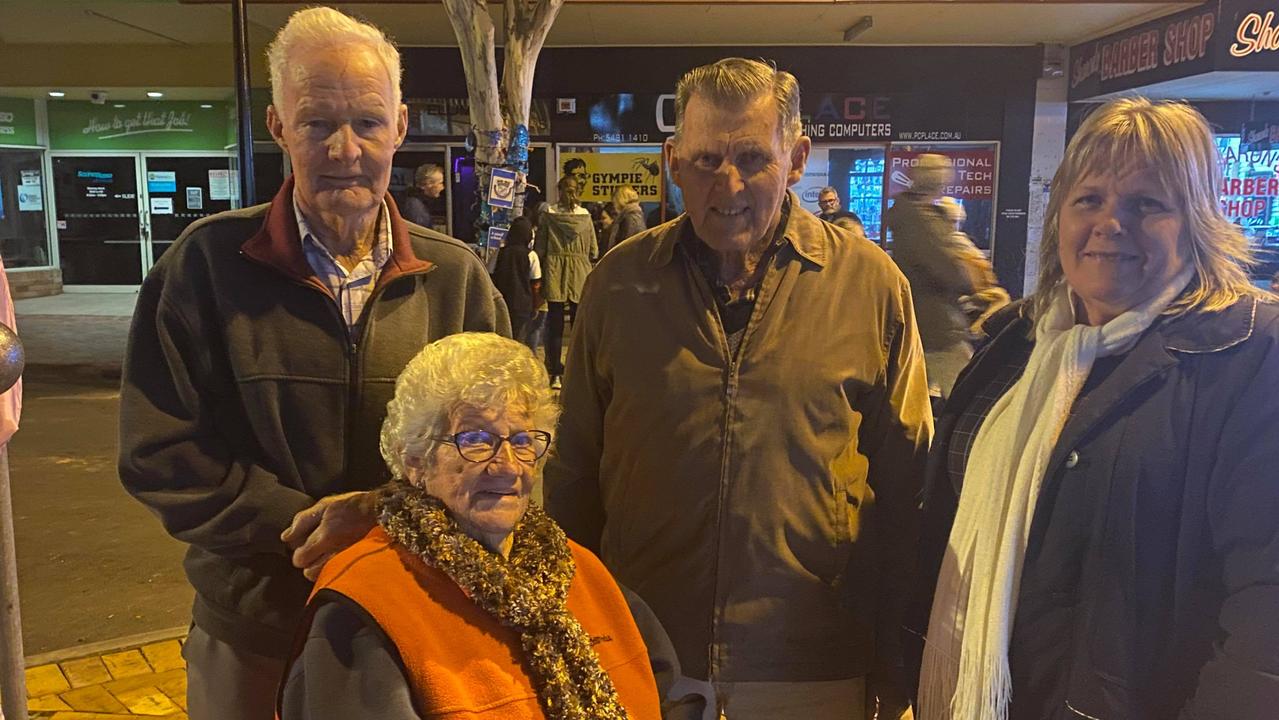 :eft to right: Ray Grady, Vera Grady, Henry Bath, Sharon Wheeler.